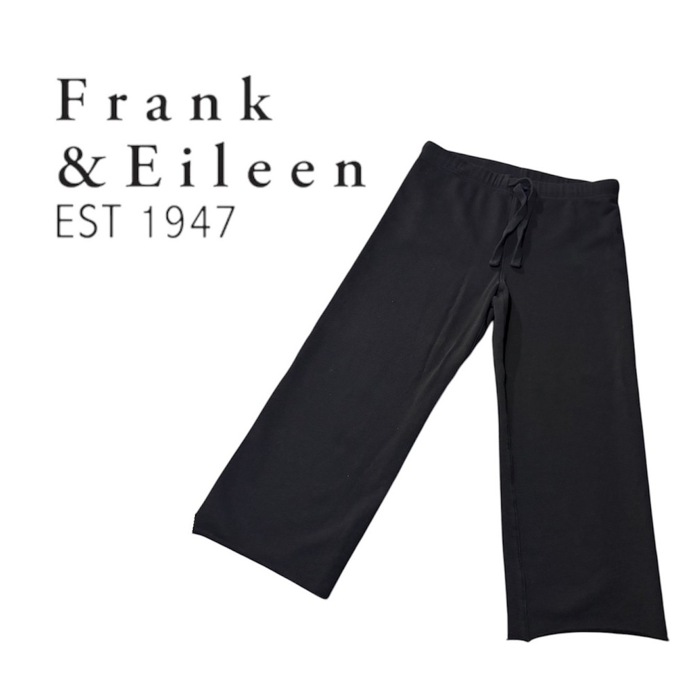 Frank & Eileen Tee Lab Sweatpants Women's M Black EUC Wide Leg LAB634TF